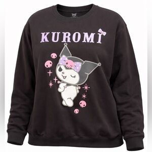 Kuromi Sanrio Black Graphic Sweatshirt Women’s XL Oversized Y2K Anime